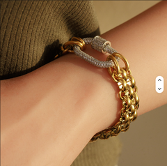 💫 "Force d’Éclat – Le Bracelet Gourmette Cadena"