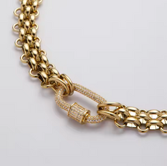 💎 "Majesté d’Éclat – Le Collier Gourmette Cadena"
