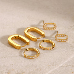 "Éclats Discrets – Trio de Puces Étincelantes en Zircon Cubique"