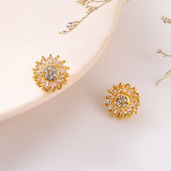 "Rayon d’Or – Parure Fleur de Tournesol pour Femme Lumineuse"